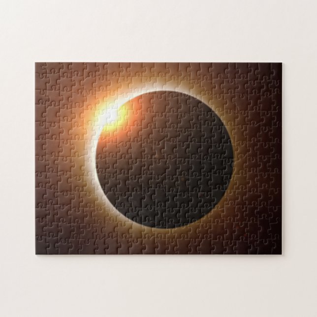 Puzzle Carte du chemin d'Eclipse solaire 2017 (Horizontal)