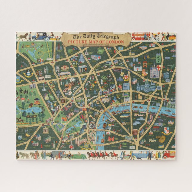 Puzzle Carte du Daily Telegraph de Londres (Horizontal)