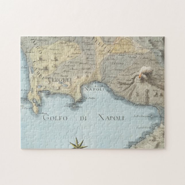 Puzzle Carte du Golfe de Naples et d'abords (Horizontal)
