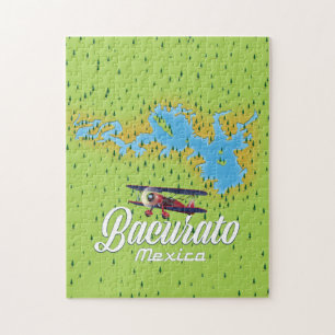 Puzzle Carte du lac Bacurato Mexique