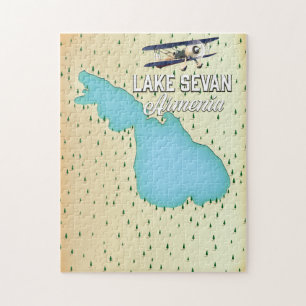 Puzzle Carte du lac Sevan Arménie
