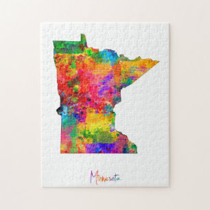 Puzzle Carte du Minnesota