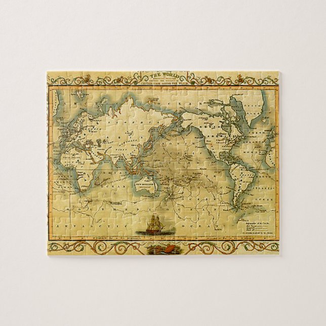 Puzzle Carte du monde antique (Horizontal)