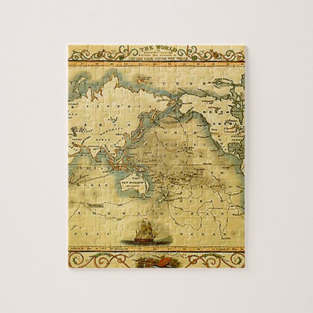 Puzzle Carte du monde antique (Vertical)