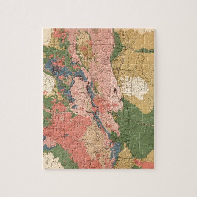 Puzzle Carte géologique du Colorado (Vertical)