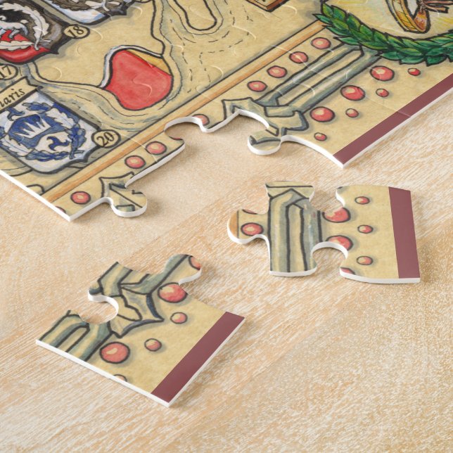 Puzzle Carte héraldique du monde connu (Côté)