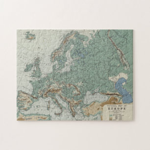 Puzzle Carte physique de l'Europe