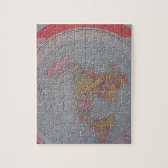 Puzzle Carte plate de la terre (Vertical)