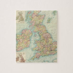 Puzzle Carte politique des îles britanniques