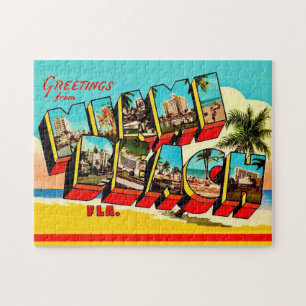 Puzzle Carte postale de Miami Beach 11x14