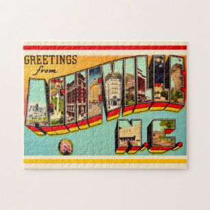 Puzzle Carte postale vintage Asheville NC