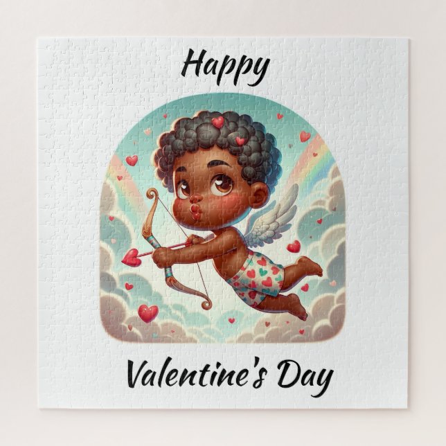 Puzzle Carte Saint Valentin de charme Cupid (Vertical)