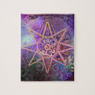 Puzzle Carte secrète Nebula Star Mandala élégant en viole