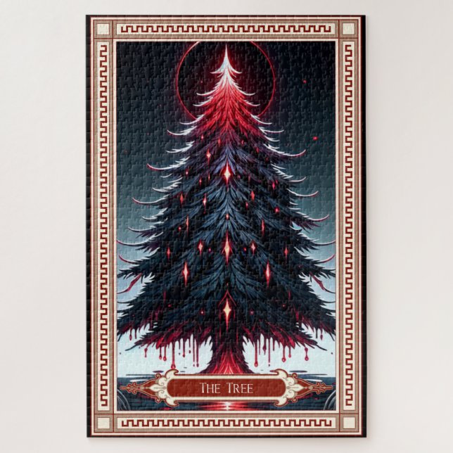 Puzzle Carte Tarot Arbre de Noël (Vertical)