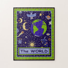 PUZZLE CARTE TAROT - LE MONDE