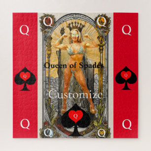 Puzzle Carte Tarot Reine des pique Thunder_Cove