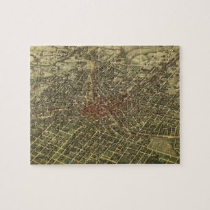 Puzzle Carte vintage d'Atlanta (1892)