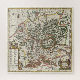 Puzzle Carte vintage de l'Allemagne