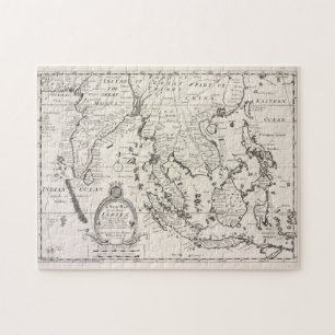 Puzzle Carte Vintage de l'Indonésie (1700)