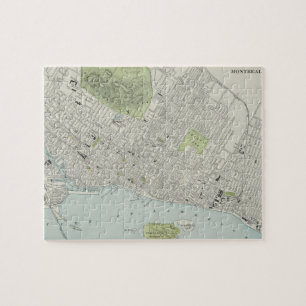 Puzzle Carte vintage de Montréal (1901)