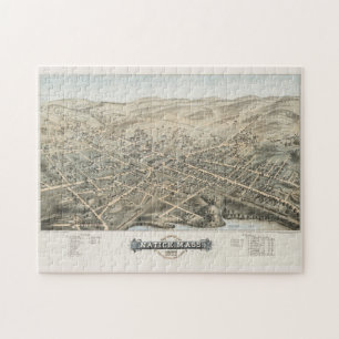 Puzzle Carte vintage de Natick MA (1877)