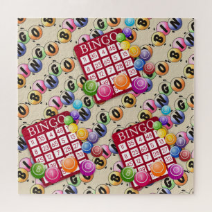 Puzzle Cartes de Bingo colorées jeux amusants
