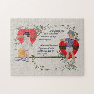 Puzzle Cartes de la Saint-Valentin Antiques Victoriennes 