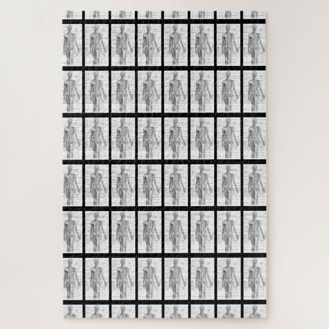 Puzzle Cartes Médicales de l'anatomie humaine (Vertical)