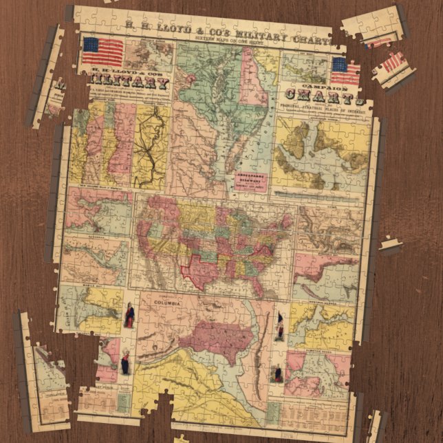 Puzzle Cartes stratégiques militaires de la guerre civile (Créateur téléchargé)
