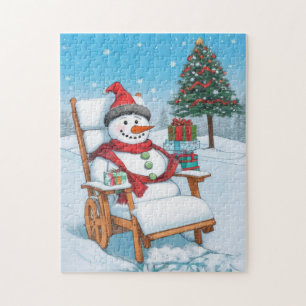 Puzzle Cartoon mignon Snowman