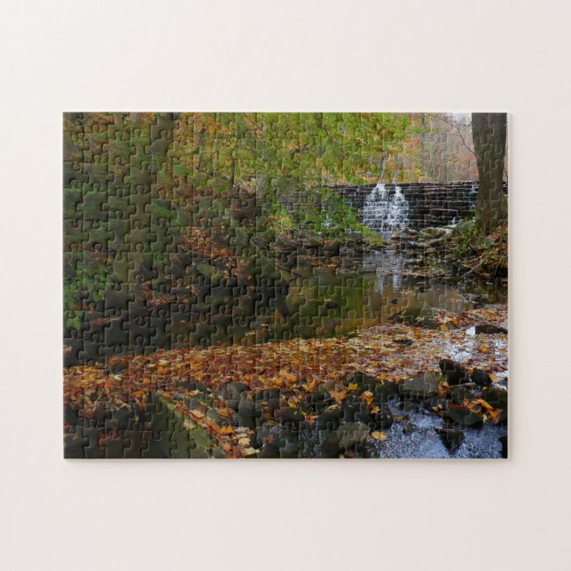 Puzzle Cascade automnale et Creek Pennsylvania Nature (Horizontal)
