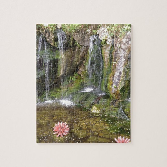 Puzzle Cascades irlandaises dans le jardin Irlande de (Vertical)