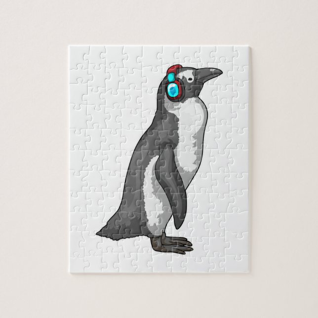 Puzzle Casque de musique Penguin (Vertical)