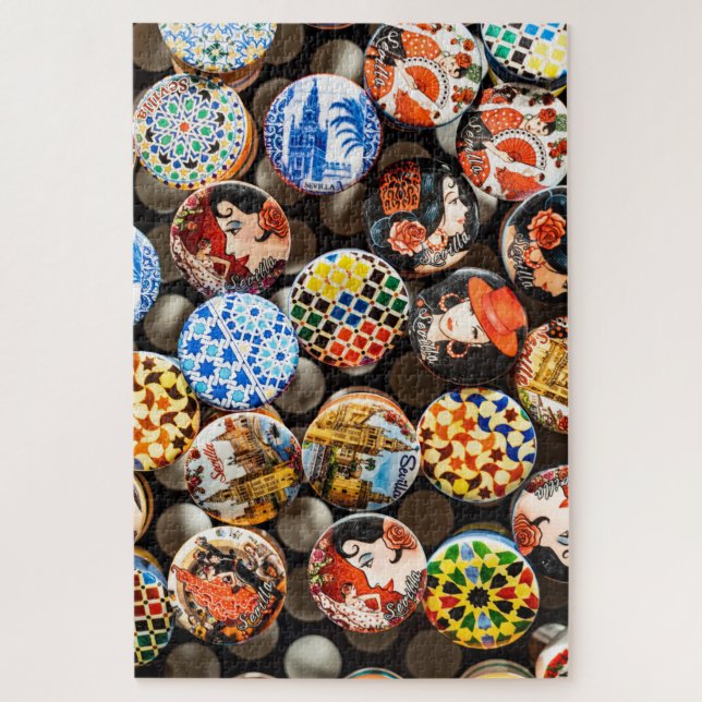 Puzzle Casquettes de bouteilles de Séville (Vertical)