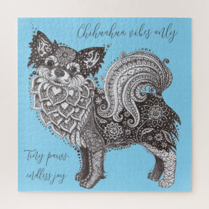 Puzzle Casse-tête Chihuahua Vibes avec boîte-cadeau