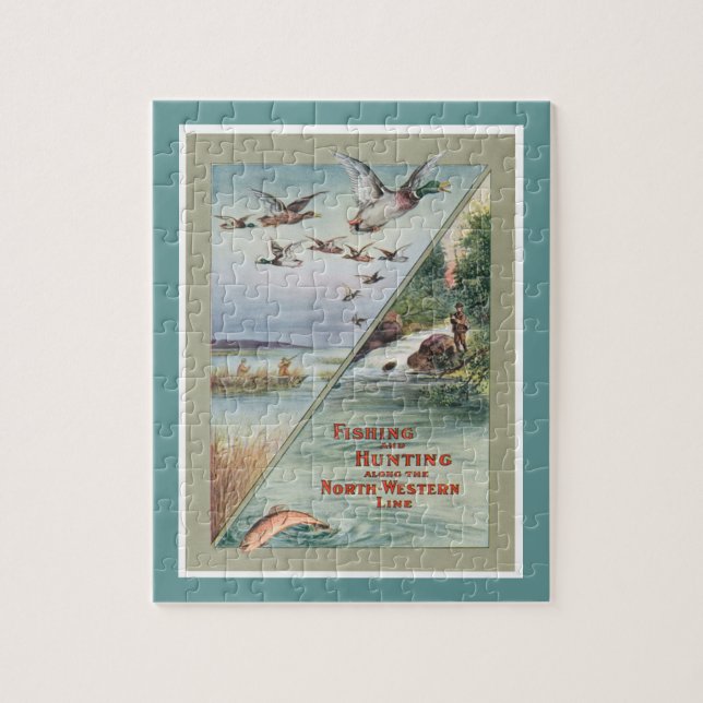 Puzzle Casse-tête d'affiche de pêche de chasse (Vertical)