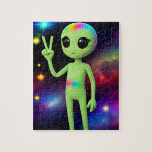 PUZZLE CASSE-TÊTE D'ALIEN ÉNERVÉ ET MINAUDIER