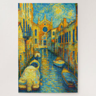 Puzzle Casse-tête d'art impressionniste Nuit étoilée du c