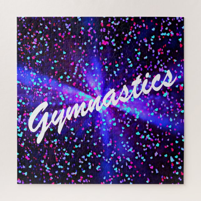 Puzzle Casse-tête de gymnastique avec petits cœurs (Vertical)
