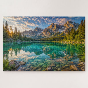 Puzzle Casse-tête de la réflexion du lac Crystal