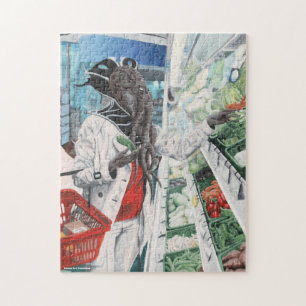 Puzzle Casse-tête de milieu d'épicerie de Flayer d'espr