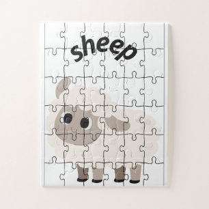 Puzzle casse-tête de mouton