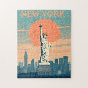 Puzzle Casse-tête de New York Vintage Voyage
