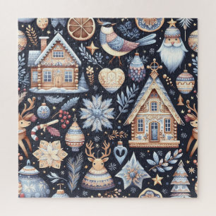 Puzzle Casse-tête de Noël scandinave