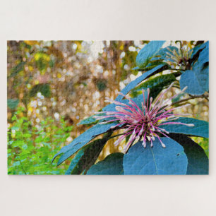 Puzzle Casse-tête de photo de fleur rose tropicale