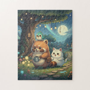 Puzzle Casse-tête des amis de la forêt mignons  