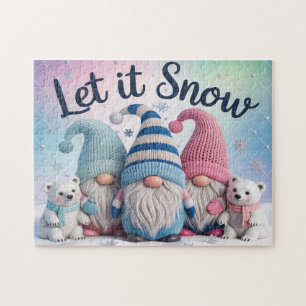 Puzzle Casse-tête des gnomes sous la neige