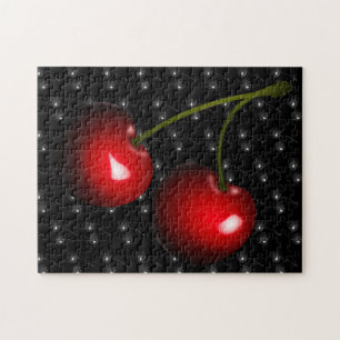 Puzzle Casse-tête en bois Cerise Rouge Foncé - Sucré