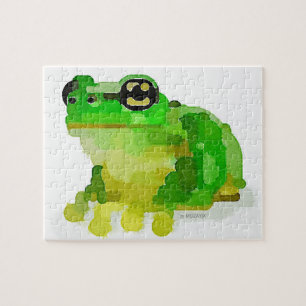 Puzzle Casse-tête heureuse de grenouille