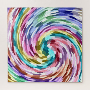 Puzzle Casse-tête impossible : tourbillon coloré